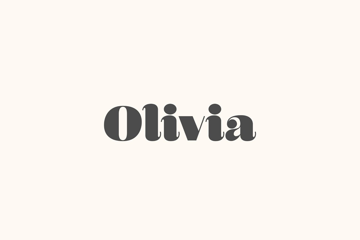 폰트 Olivia